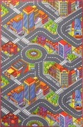 Associated Weavers, Detský kusový koberec cesty Big City, 140x200, viacfarebná, detská izba