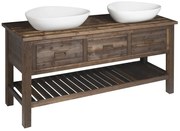 Sapho Sapho, BRAND umývadlová skrinka 160x73x50cm, morený smrek, BA161S