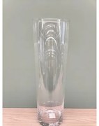 Váza sklenená Ø 16,5 x 50 cm priehľadná