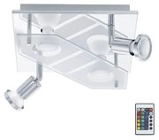 Eglo Eglo 75379 - LED RGBW Stmievateľné bodové svietidlo CABO-C 4xGU10/4W/230V + DO EG75379