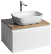 Aqualine Aqualine, ALTAIR skrinka s doskou 62,5 cm, biela/dub emporio, AI267-02