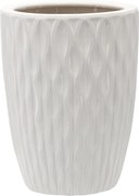 Keramický obal na květináč SLOWNY 24,5 cm bílý
