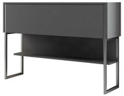 Komoda Luxe Anthracite and Silver