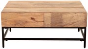 furniture-nabytek.cz - Konferenčný stolík kov drevo mango 90x40x60