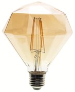 Dekoračná LED žiarovka E27 teplá 2700k 4w 280 lm diamond jantárová