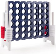 Hra Match 4 Súprava hracej dosky Match 4 so 42 jumbo krúžkami 120 x 42 x 104 cm Biela + tmavomodrá