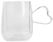 Hrnček s dvojitým dnom ZEMRA s uškom v tvare srdca 724480 450 ml