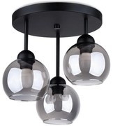 Sollux SL.1140 - Luster na tyči ALINO 3xE27/60W/230V čierna