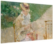 Obraz - Berthe Morisot, Young Woman Knitting, reprodukcia (90x60 cm)