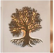 Li-Go 5729/DUB2 - LED nástenná dekorácia s integrovaným senzorom, LED/10W/5V, 90x110 cm, dub