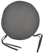 Poduška na stoličku SSE-AAT-CP-3475 (2 cm) tmavosivá okrúhla