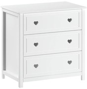 Biela detská komoda 90x89x57 cm Amori – Vipack