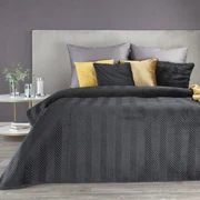 Dekorstudio Zamatový prehoz na posteľ SOFIA v čiernej farbe Rozmer prehozu (šírka x dĺžka): 220x240cm