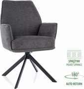 SI Stolička Hugo Brego tmavo šedá