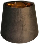 Tmavo hnedé semišové tienidlo Coraline - 20*30*21cm