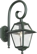Klasické vonkajšie nástenné svietidlo tmavozelené IP44 - Berta