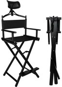 Hliníkové make-up kreslo s opierkou hlavy Beautylushh 9957