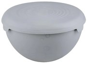 Miska 3 l s poklopom sivá