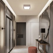 Brilagi-LED Vonkajšie svietidlo s čidlom BENE LED/18W/230V 21,5x21,5 cm hnedá IP54