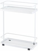 Biely dvojposchodový organizér Yamazaki Tower