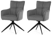 Sada jedálenských stoličiek s vratným mechanizmomDCH-P3170 GREY2, 2 ks