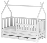 Posteľ Domček Tytus 90x200 biela