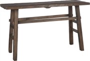 Hnedá drevená lavica - 140 * 50 * 85 cm