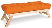 Lavice BREEZIO 01 140 cm z masivu/oranžová