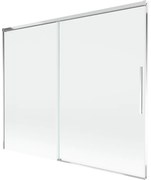 Mexen Rox, 2-krídlová posuvná vaňová zástena 190 x 150 cm, 8mm číre sklo, chrómový profil, 8C9-190-001-01-00