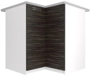 Kuchynská skrinka Belini spodná rohová 90 cm eben kráľovský s pracovnou doskou  TOR SNP90/2/WT/HK/0/F