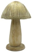 Béžovo-zlatá dekorácia huba Mushroom - Ø 9*14 cm