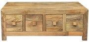 Konferenčný stolík Hina 110x40x60 z mangového dreva Mango natural