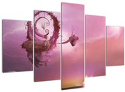 Obraz - Víla na plávajúcom ostrove (150x105 cm)