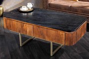 Dizajnový konferenčný stolík Daichi 110 cm mango / mramor