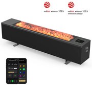 Smart ohrievač Premium SPACE FIRE HEATER, čierny