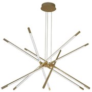 LED Stmievateľný luster na lanku LED/50W/230V 3000K zlatá