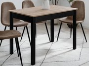 Jedálenský stôl Capri 110x67 cm, dub artisan/čierny%