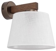 Brilagi - Nástenné svietidlo LATTE 1xE27/15W/230V borovica/biela