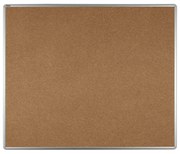 Textilná nástenka ekoTAB v hliníkovom ráme, 1200 x 900 mm, hnedá