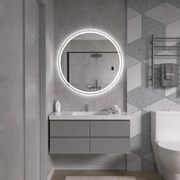 Erga Carla, okrúhle LED zrkadlo 90cm, 2070 lm, 3 farby svetla, ERG-V01-208-9090