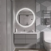 Erga Carla, okrúhle LED zrkadlo 90cm, 2070 lm, 3 farby svetla, ERG-V01-208-9090