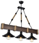 Tmavohnedé závesné svietidlo s kovovým tienidlom Kütük Ceviz – Opviq lights