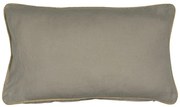 Taupe plátený vankúš s jutovým lemovaním Jutei - 30*15*50cm