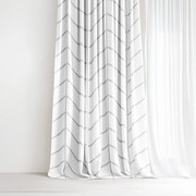 Goldea bavlnený záves - cikcak na bielom 140x150 cm