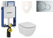 Cenovo zvýhodnený závesný WC set Geberit na zamurovanie + WC Ideal Standard Tesi 110.302.00.5NE2