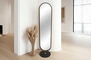Oválne stojace zrkadlo Lavoine zlatá čierna 175cm