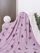 Baránková deka mikroplyš 150 × 200 cm – Motýlikovia ružové