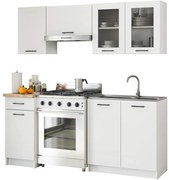 Kuchynská linka OLIWIA 1.8 m s vitrínou biela