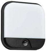 TOP LIGHT Svetlo nástenné-stropné Bari H PIR, Čierna