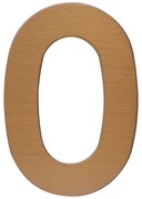 Domová číslica RICHTER RN.120L (meď matná), RICHTER Meď